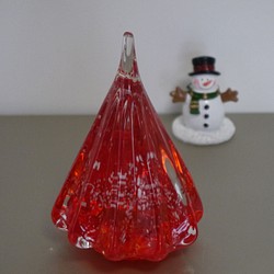 【早割】ガラスの赤のクリスマスツリー 1枚目の画像