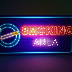 【Mサイズ】たばこ ベイプ 喫煙 OK 喫煙所 喫煙室 看板 置物 雑貨 電飾看板 電光看板 ライトBOX ライトBOX 1枚目の画像