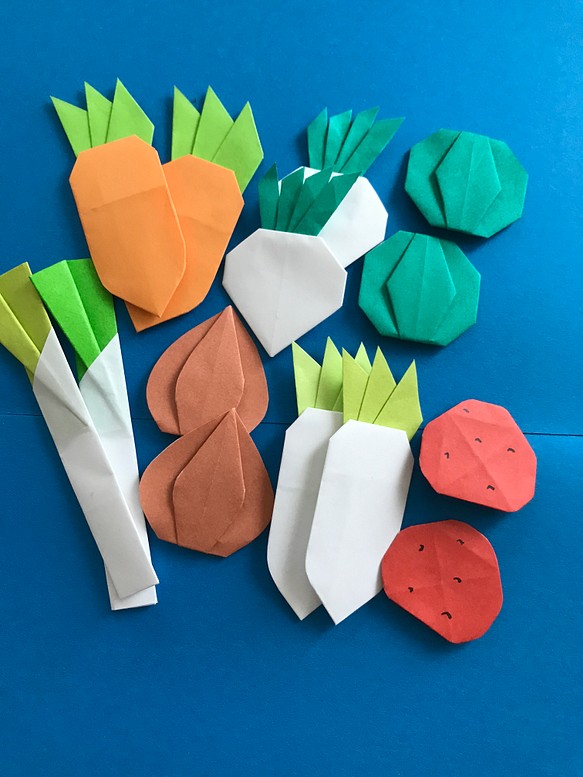 折り紙の野菜達