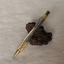 錫 0.7mmシャープペン　真鍮グリップ　受注制作 1枚目の画像