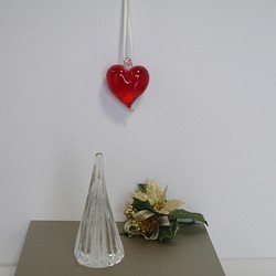 [Creema Limited] 玻璃聖誕樹和心形裝飾品 第1張的照片