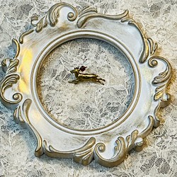 アメリカンヴィンテージ ブラス(真鍮)ビジューつき  トナカイのラペルピン(送料無料) 1枚目の画像