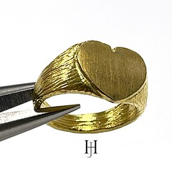 【50個】ハートモチーフのバンドリング、指輪【jr75】 1枚目の画像