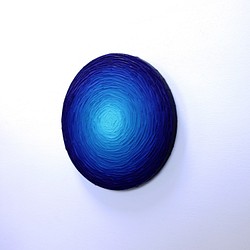【抽象画】絵画 インテリアアート 深海 ブルー 1枚目の画像