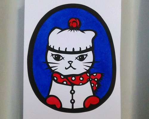 切り絵】原画 A5サイズ cat18 切り絵 ｈｋｒ 通販｜Creema(クリーマ)