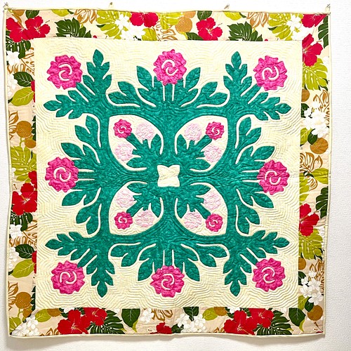 Hawaiian quilt ロケラニのタペストリー タペストリー・壁掛け Flower