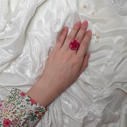 Roseberry Pink Rose Ring 第1張的照片