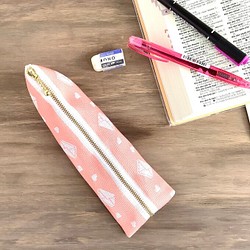 畳縁　笔盒　日式　愛情信　粉色的 第1張的照片