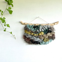 [獨一無二] 浮木編織掛毯“秋草” 第1張的照片