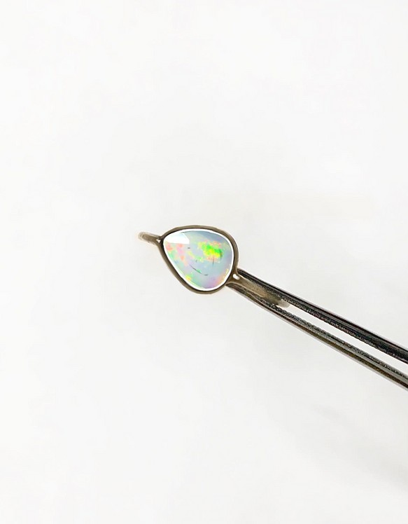 一点もの k18 Ethiopian Opal rose リング/ 受注制作 1枚目の画像