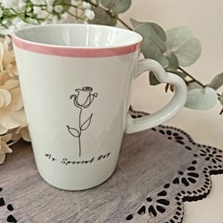 韓国風イラスト(花)マグカップ 1枚目の画像