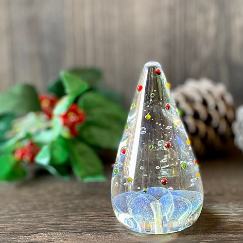 ガラスのツリー クリスマスツリー 26 置物 glass cacha 通販｜Creema 