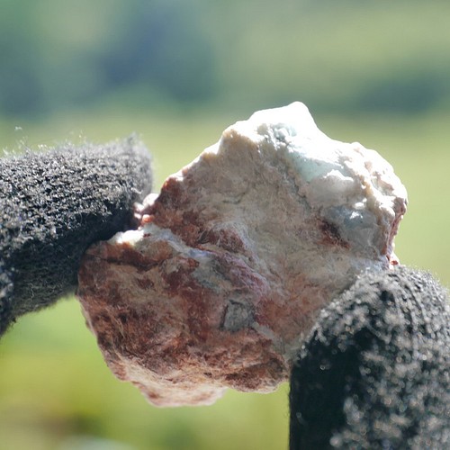 天然石ラリマー約18g約36mm(ドミニカ共和国産)母岩付き原石ラフロック 