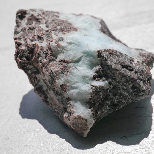 天然石ラリマー約19g約38mm(ドミニカ共和国産)母岩付き原石ラフロック 