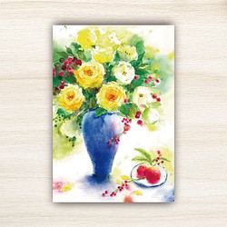 ポストカード④　赤と黄と青 1枚目の画像