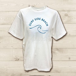 ハワイアンデザインTシャツ surf wave サーフィンの波 ビッグウェーブ ノースショア ハワイ 半袖カットソー 1枚目の画像