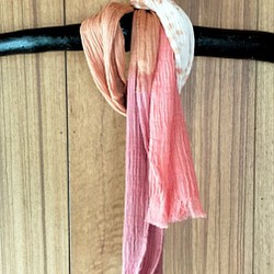 二重織楊柳 綿ストールC　エジプト綿使用 1枚目の画像