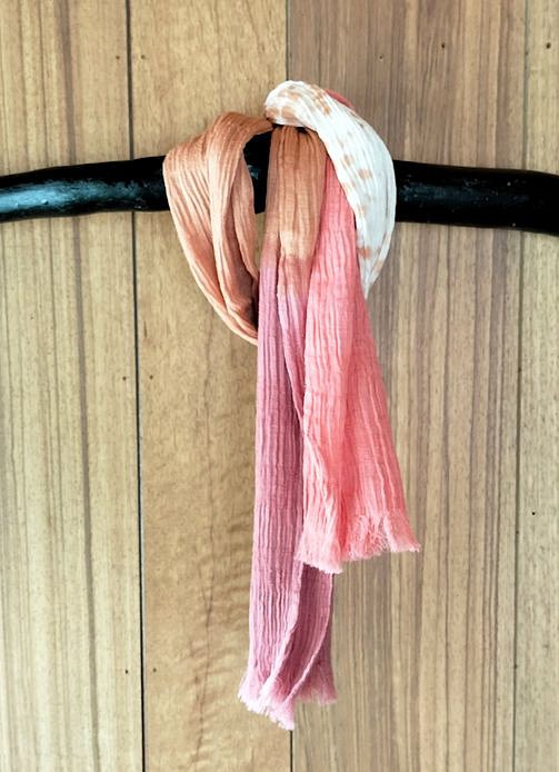 二重織楊柳 綿ストールC　エジプト綿使用 1枚目の画像