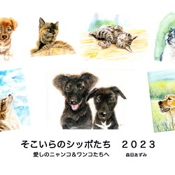 犬猫2023年カレンダー 1枚目の画像
