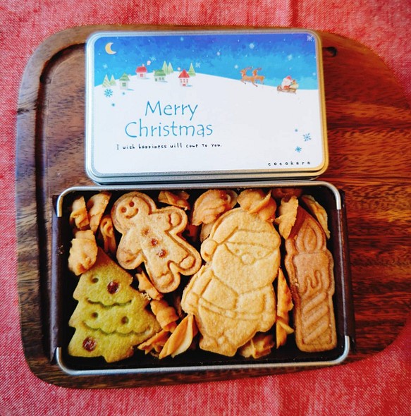 【完売御礼】クリスマスクッキー缶2022 小 1枚目の画像