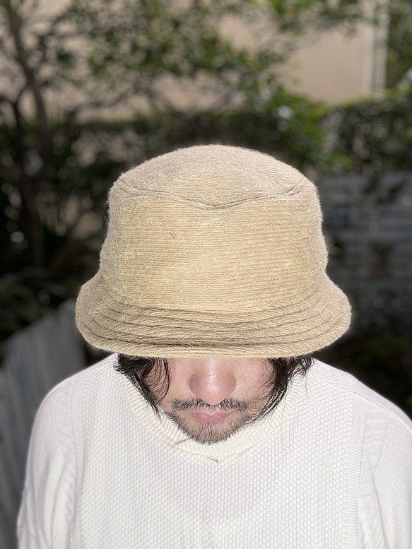 fear&desire french cashmere fabric hat F 1枚目の画像