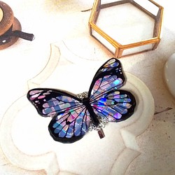 【NEW】ポニーフック 紋白蝶(黒) 1枚目の画像