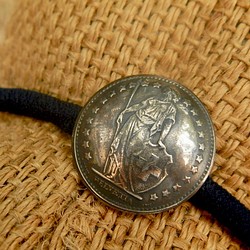 ＃H24 Switzerland Coin Hair Elastic 1枚目の画像