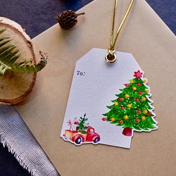 【聖誕樹】禮物標籤 Christmas tree 第1張的照片