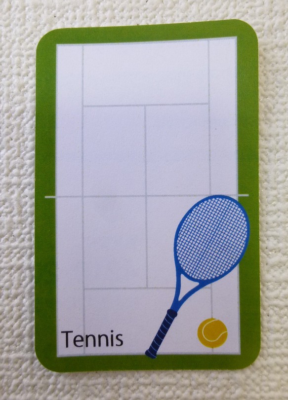 【国内送料無料】テニス　メッセージが書けるシール　32枚入り 1枚目の画像