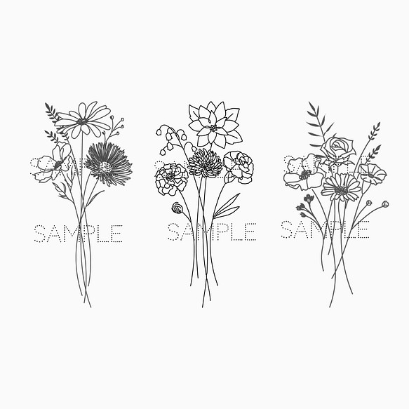 結婚式イラスト素材 Flowers イラスト Pencil Studio 通販 Creema クリーマ ハンドメイド 手作り クラフト作品の販売サイト