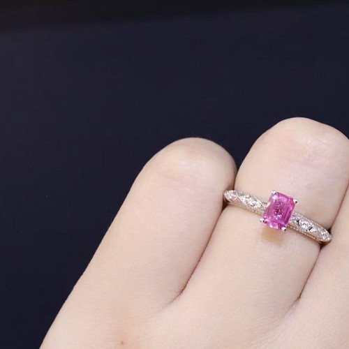 天然 ピンク サファイア ダイヤ リング0.68ct k18 f imagenk.com