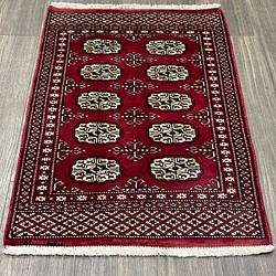 パキスタン手織り絨毯 ビンテージラグ 玄関マット 模様替え