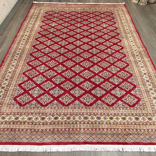 新品 伝統工芸品 手織り高級ラグ 艶々ふかふかなパキスタン手織り絨毯
