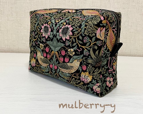 ウィリアムモリスのスクエアポーチ(L) ポーチ mulberry-y 通販｜Creema