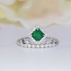 天然 エメラルド リング0.55ct k18 f www.agenciacuringa.com.br