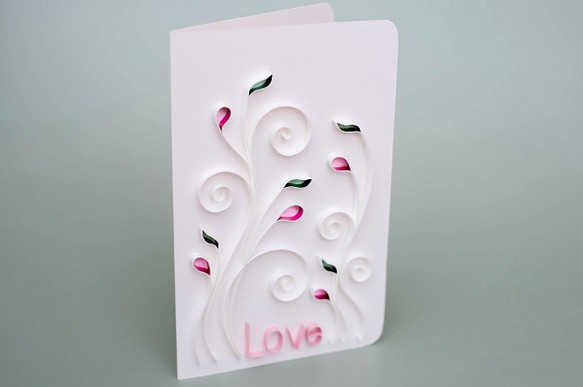 雫花の LOVEカード　縦型 1枚目の画像