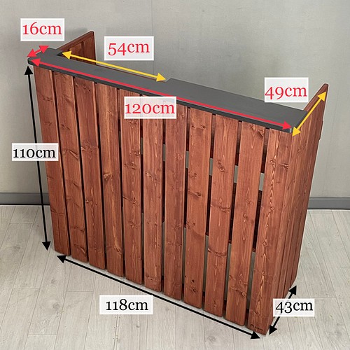 受注製作_BARIKI_レジカウンター 木製カウンター 幅120cm×奥行49cm×高