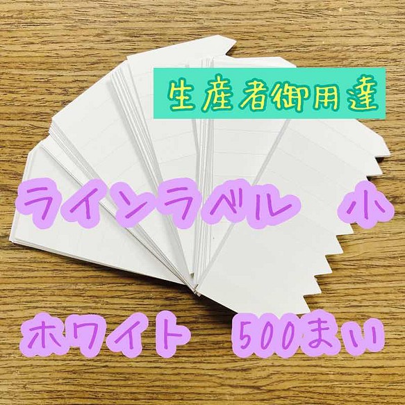 ラインラベル 小 白 500枚園芸ラベル カラーラベル 多肉植物