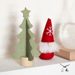 組み立て式 クリスマスツリー【 イタリアンレザー 床革 】 クリスマス ツリー HH42K 1枚目の画像