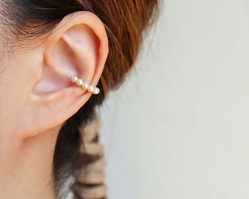 【14kgf】Pearl earcuff -Small-