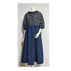 277 Oshima Murayama and plain pongee retro roll color dress(鑽石紋x 第1張的照片