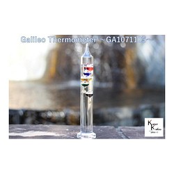 Fun Science　ガリレオ温度計　高さ25　ガリレオ　セット　気象計　インテリア小物　ディスプレイ小物　天気　 1枚目の画像