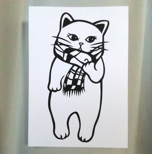 切り絵】原画 A5サイズ cat20 切り絵 ｈｋｒ 通販｜Creema(クリーマ)