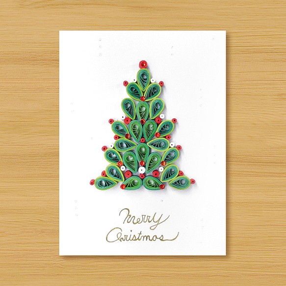 手工捲紙卡片：來自遠方的祝福 - 熱情聖誕季_B 第1張的照片