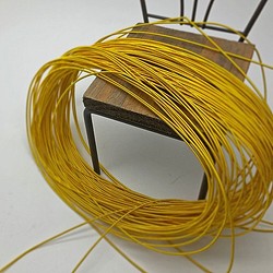 フレンチワイヤーハード1.25ｍｍ　100ｃｍ　イエローゴールド　FWH43-YG125　ビーズ刺繍　ゴールドワーク 1枚目の画像