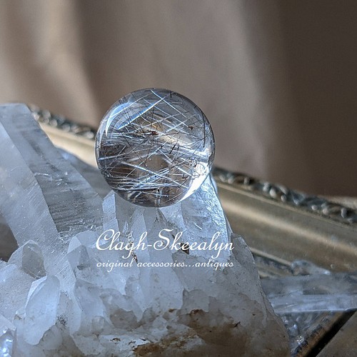 Silver Rutile Quartz】シルバールチルクォーツ No.5 丸玉｜16mmサイズ