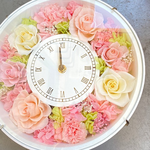 flowe clock 〜花時計〜 掛け時計・置き時計 Fleur..chihiro 通販