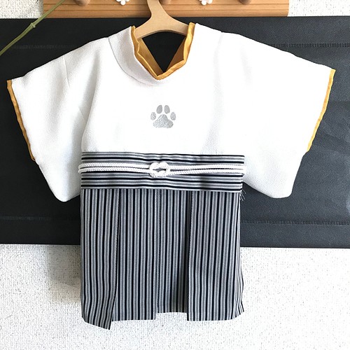犬服 袴 （胴回38cm〜46cm）ホワイト ペット服・アクセサリー 犬服 
