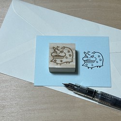 【複数購入割有】 手作りスタンプ　獅子舞 1枚目の画像