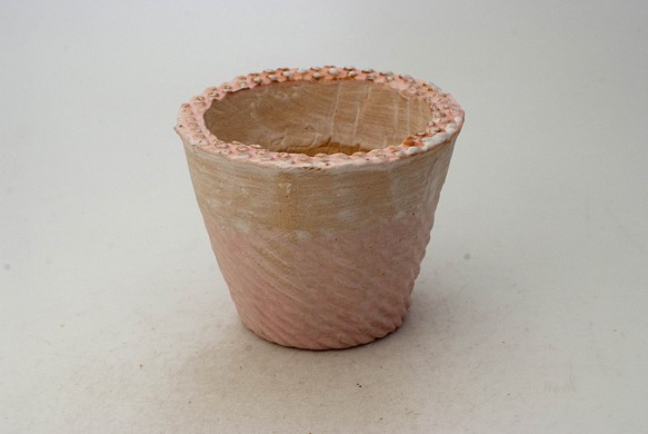 陶器製（2.5号ポット相当） #多肉植物 の欲しがる 植木鉢  SMSc-ピンク5506 1枚目の画像